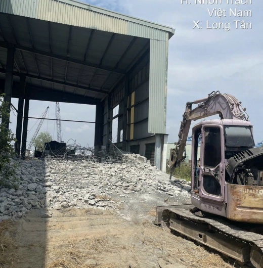 Tháo dỡ nhà kho-Bê Tông Miền Nam – Tháo dỡ nhà kho tại Bình Dương – Chuẩn bị kỹ | Trao đổi minh bạch